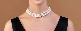 Perlenkette im Collar Stil Perlenklassiker