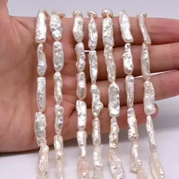 Perlenklassiker Perlenarten Biwaperlen für Perlenketten, Perlenarmbänder, Perlenohrringe, Perlenringe und Perlenanhänger