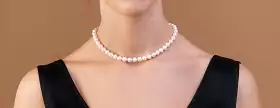 Perlenkette im Choker Stil Perlenklassiker