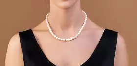 Perlenkette im Pricness Stil Perlenklassiker