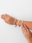 Preview: Modernes Perlenarmband rosa barock, 10-11 mm, 19,5 cm, Verschluss Stahl, Gaura Pearls, Estland Bild 2