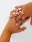Mobile Preview: Klassischer Ring mit weißer Perle 9.5-10 mm eingefasst mit Zirkonia, 925er rhodiniertes Silber, Gaura Pearls, Estland Bild 2