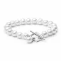 Preview: Perlenschmuck Perlenarmband weiß Zierverschluss Silber 194-72B Preview: Perlenschmuck Perlenarmband weiß Zierverschluss Silber 194-72B