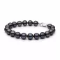 Preview: Klassisches Perlenarmband Herren schwarz rund 9-10 mm, Verschluss 925er Silber, Gaura Pearls, Estland Preview: Klassisches Perlenarmband Herren schwarz rund 9-10 mm, Verschluss 925er Silber, Gaura Pearls, Estland