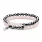 Preview: Modernes Doppel-Armband aus Terahertz und Rosenquarz facettiert 6-6.5 mm, 18 cm, flexibles Band, Gaura Pearls Preview: Modernes Doppel-Armband aus Terahertz und Rosenquarz facettiert 6-6.5 mm, 18 cm, flexibles Band, Gaura Pearls