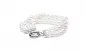 Preview: Gaura Pearls Perlenarmband - weiß, 3-reihig, 925 Silber Preview: Gaura Pearls Perlenarmband - weiß, 3-reihig, 925 Silber