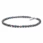Preview: Gaura Pearls Perlenkette - schwarz, 45 cm, Stahl Preview: Gaura Pearls Perlenkette - schwarz, 45 cm, Stahl