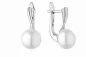 Preview: Casual Perlenohrring weiß rund , Englischer Verschluss, 925er Silber, Gaura Pearls, Estland Preview: Casual Perlenohrring weiß rund , Englischer Verschluss, 925er Silber, Gaura Pearls, Estland