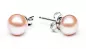 Preview: Klassischer Perlenohrstecker rosa rund 6.5-7 mm, Sicherheitsverschluss 925er Silber, Gaura Pearls, Estland Preview: Klassischer Perlenohrstecker rosa rund 6.5-7 mm, Sicherheitsverschluss 925er Silber, Gaura Pearls, Estland