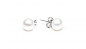 Preview: Perlenschmuck Set - Klassisch elegant - Perlenohringe weiß und Perlenkette weiß Bild 2