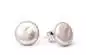 Preview: Moderner Perlenohrstecker lavendel barock 11-12 mm, 925er Silber Sicherheitsverschluss, Gaura Pearls, Estland
