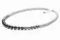Preview: Elegante Perlenkette "Shades of Grey", rund, 7-10 mm, 50 cm Länge, Verschluss 925er Silber, Gaura Pearls, Estland