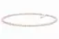 Preview: Elegante Perlenkette lavendel rund 6-6.5 mm, 45 cm, Verschluss 925er Silber mit Perle, Gaura Pearls, Estland
