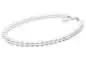 Mobile Preview: Elegante Perlenkette weiß rund 8.5-9.5 mm, 50 cm, Verschluss 925er Silber mit Perle, Gaura Pearls, Estland