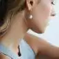 Preview: Eleganter Perlenohrhänger weiss Kasumi Like10-11 mm, Bild