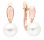 Preview: Eleganter Perlenohrring Roségold 585 plattiert (1 Mik) rund weiß 9-9.5 mm, Engl. Verschluß, Gaura Pearls, Estland Preview: Eleganter Perlenohrring Roségold 585 plattiert (1 Mik) rund weiß 9-9.5 mm, Engl. Verschluß, Gaura Pearls, Estland