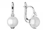 Preview: Perlenohrring hängend Zirkonia weiß rund 9-9.5 mm, Zirkonia, Englischer Verschluss, 925er Silber, Gaura Pearls, Estland Preview: Perlenohrring hängend Zirkonia weiß rund 9-9.5 mm, Zirkonia, Englischer Verschluss, 925er Silber, Gaura Pearls, Estland