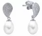 Preview: Eleganter Perlenohrstecker weiß reis tropfen 8-8.5 mm Preview: Eleganter Perlenohrstecker weiß reis tropfen 8-8.5 mm