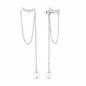 Preview: Eleganter Perlenohrstecker weiss rund, 4-4.5 mm, mit Kette, 925er Silber, Gaura Pearls, Estland Preview: Eleganter Perlenohrstecker weiss rund, 4-4.5 mm, mit Kette, 925er Silber, Gaura Pearls, Estland