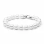 Preview: Gaura Pearls Perlenarmband - weiß, 9 mm, Designkarabiner, 925 Silber Preview: Gaura Pearls Perlenarmband - weiß, 9 mm, Designkarabiner, 925 Silber