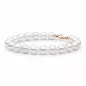 Preview: Gaura Pearls Perlenarmband - weiß, 8 mm, 585 Roségold Preview: Gaura Pearls Perlenarmband - weiß, 8 mm, 585 Roségold
