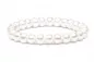 Preview: Klassisches Perlenarmband weiß halbrund 8-9 mm, 19 cm Länge flexibles Band, Gaura Pearls, Estland Preview: Klassisches Perlenarmband weiß halbrund 8-9 mm, 19 cm Länge flexibles Band, Gaura Pearls, Estland