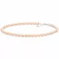 Preview: Gaura Pearls Perlenkette - rosa, reis, 45-48 cm, 925 Silber Preview: Gaura Pearls Perlenkette - rosa, reis, 45-48 cm, 925 Silber