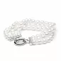 Preview: Gaura Pearls Perlenarmband - weiß, 3-reihig, 925 Silber Preview: Gaura Pearls Perlenarmband - weiß, 3-reihig, 925 Silber