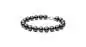 Mobile Preview: Elegantes Perlenarmband schwarz groß rund 10-11 mm, Designverschluss 925er Silber, Gaura Pearls, Estland