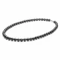 Preview: Gaura Pearls Perlenkette - schwarz, rund, 50 cm, 925 Silber Preview: Gaura Pearls Perlenkette - schwarz, rund, 50 cm, 925 Silber