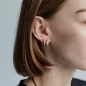 Preview: Ohrringe Perle weiß rund 4-4.5 mm, Zirkonia Roségold plattiert Bild 1 Preview: Ohrringe Perle weiß rund 4-4.5 mm, Zirkonia Roségold plattiert Bild 1