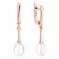 Preview: Gaura Pearls Perlenohrringe - weiß reis 585 Roségold plattiert Bild 1 Preview: Gaura Pearls Perlenohrringe - weiß reis 585 Roségold plattiert Bild 1