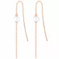 Preview: Gaura Pearls Perlenohrhänger - weiß, rund, 6-6.5 mm, 585 Roségold plattiert Preview: Gaura Pearls Perlenohrhänger - weiß, rund, 6-6.5 mm, 585 Roségold plattiert