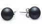 Preview: Klassischer Perlenohrstecker schwarz rund 9-10 mm, Sicherheitsverschluss 925er Silber, Gaura Pearls, Estland Preview: Klassischer Perlenohrstecker schwarz rund 9-10 mm, Sicherheitsverschluss 925er Silber, Gaura Pearls, Estland