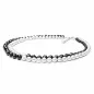 Preview: Gaura Pearls Perlenkette - weiß, schwarz (Onyx), rund, 9-9,5 cm, 925 Silber Preview: Gaura Pearls Perlenkette - weiß, schwarz (Onyx), rund, 9-9,5 cm, 925 Silber