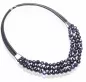 Preview: Textilkette Collier mit Onyx Perlen Aventurin Preview: Textilkette Collier mit Onyx Perlen Aventurin