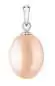 Mobile Preview: Perlenanhänger einzeln rosa 9-9.5 mm, 925er rhodiniertes Silber, Gaura Pearls, Estland