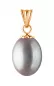 Preview: Perlenanhänger einzeln schwarz 8-9 mm Gaura Pearls, Estland Preview: Perlenanhänger einzeln schwarz 8-9 mm Gaura Pearls, Estland