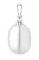 Mobile Preview: Perlenanhänger einzeln weiß 9-9.5 mm, 925er rhodiniertes Silber, Gaura Pearls, Estland