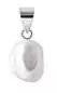 Preview: Perlenanhänger einzeln, weiß Keshi Perle 7-8 mm, 925er Silber, Gaura Pearls, Estland