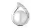 Mobile Preview: Perlenanhänger einzeln weiß 11-11.5 mm, 925er rhodiniertes Silber, Gaura Pearls, Estland