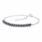 Preview: Gaura Pearls Perlenarmband - schwarz, rund, 17-20 cm, 925 Silber Preview: Gaura Pearls Perlenarmband - schwarz, rund, 17-20 cm, 925 Silber