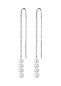 Preview: Perlenschmuck Set - Klassisch elegant - Perlenring weiß, Perlenohrring hängend weiß, Marke: Gaura Pearls, Estland