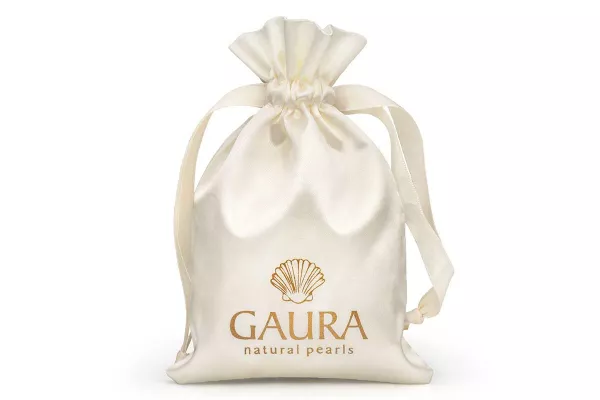 Gaura Pearls Halskette - Herzchen, 38-45 cm, 925 Silber