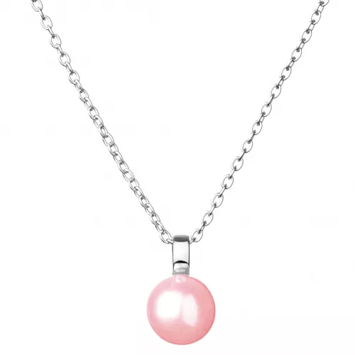 Gaura Pearls Silberkette - lavendel, 39-44 cm, 925 Silber