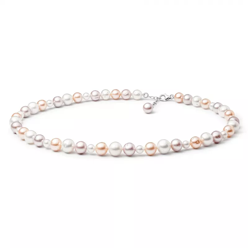 Gaura Pearls Perlenkette - mehrfarbig, 45-48 cm, 925 Silber Gaura Pearls Perlenkette - mehrfarbig, 45-48 cm, 925 Silber