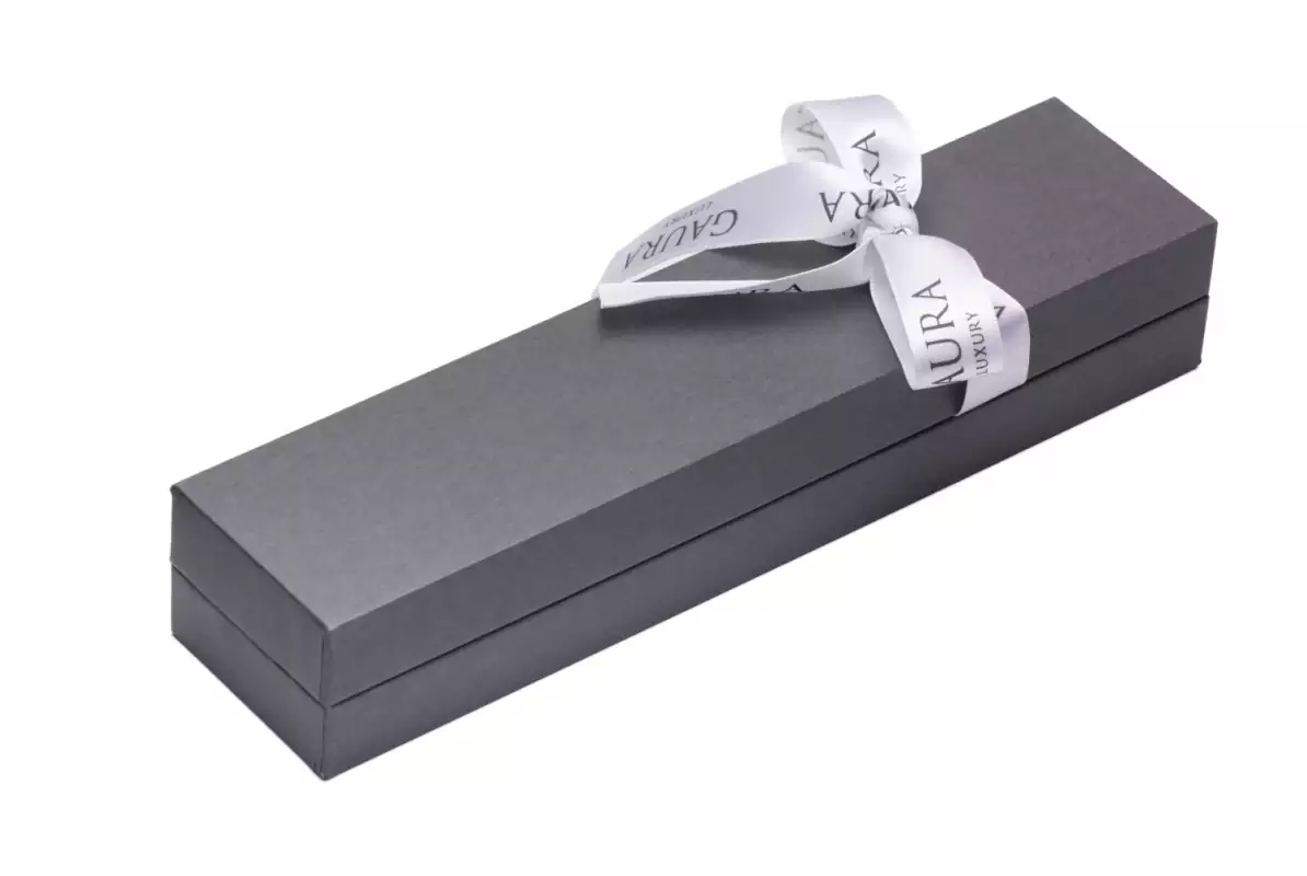 Elegantes 3-reihiges Perlencollier grau, 6-7 mm, rund, 40 cm, komfortabler Designverschluss Silber, Marke Gaura-Pearls