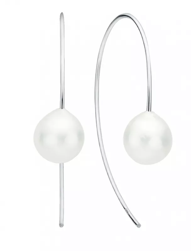 Eleganter Perlenohrhänger weiss Kasumi Like10-11 mm, 925er Silber, Gaura Pearls, Estland Eleganter Perlenohrhänger weiss Kasumi Like10-11 mm, 925er Silber, Gaura Pearls, Estland