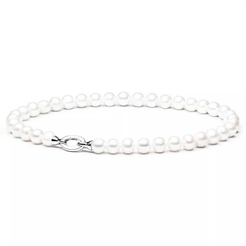 Gaura Pearls Perlenkette - weiß, rund, 11 mm, 45 cm, 925 Silber Gaura Pearls Perlenkette - weiß, rund, 11 mm, 45 cm, 925 Silber