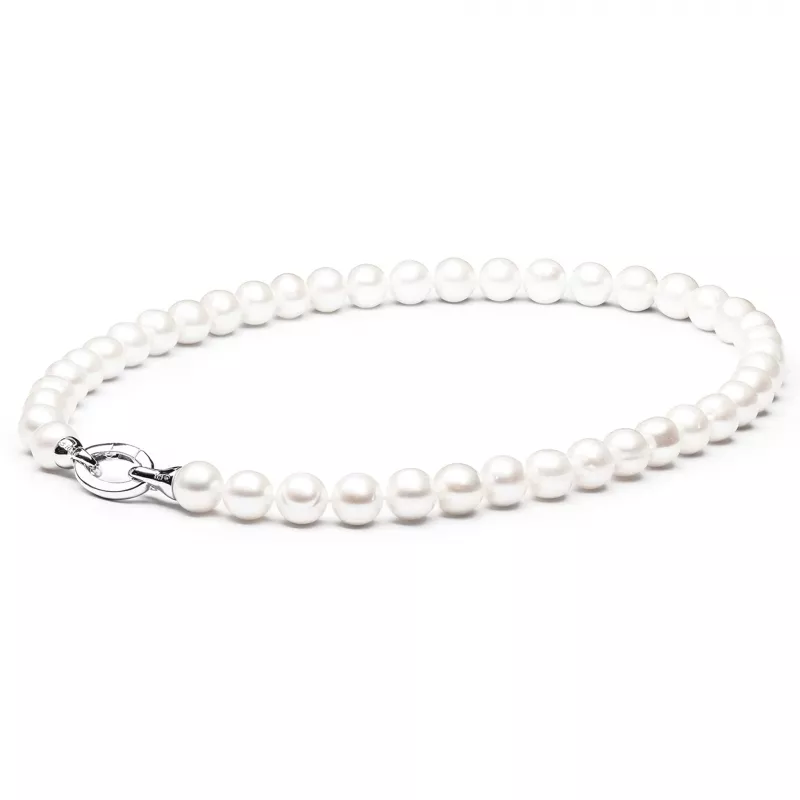 Gaura Pearls Perlenkette - weiß, rund, 11 mm, 50 cm, 925 Silber Gaura Pearls Perlenkette - weiß, rund, 11 mm, 50 cm, 925 Silber